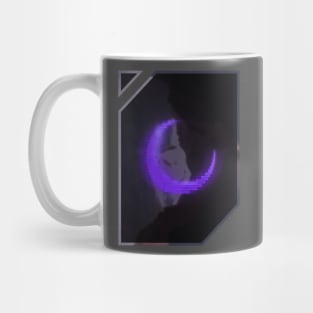 Purple - violet neon - electro moon Mug